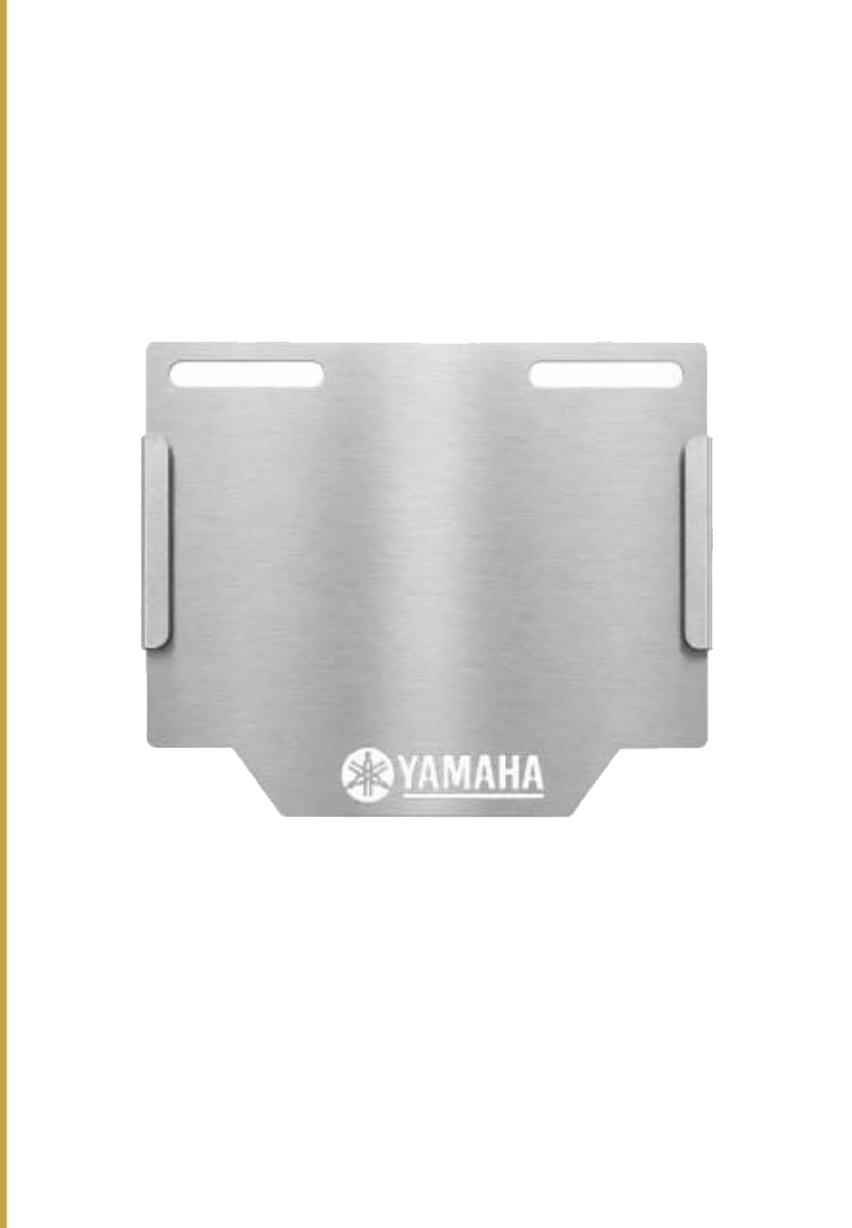 Porta placa rectangular con logotipo Yamaha