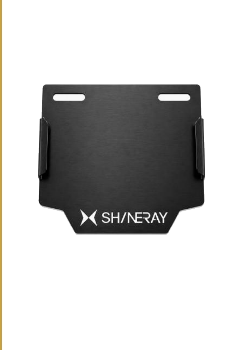 Porta placa metálico Shineray terminado