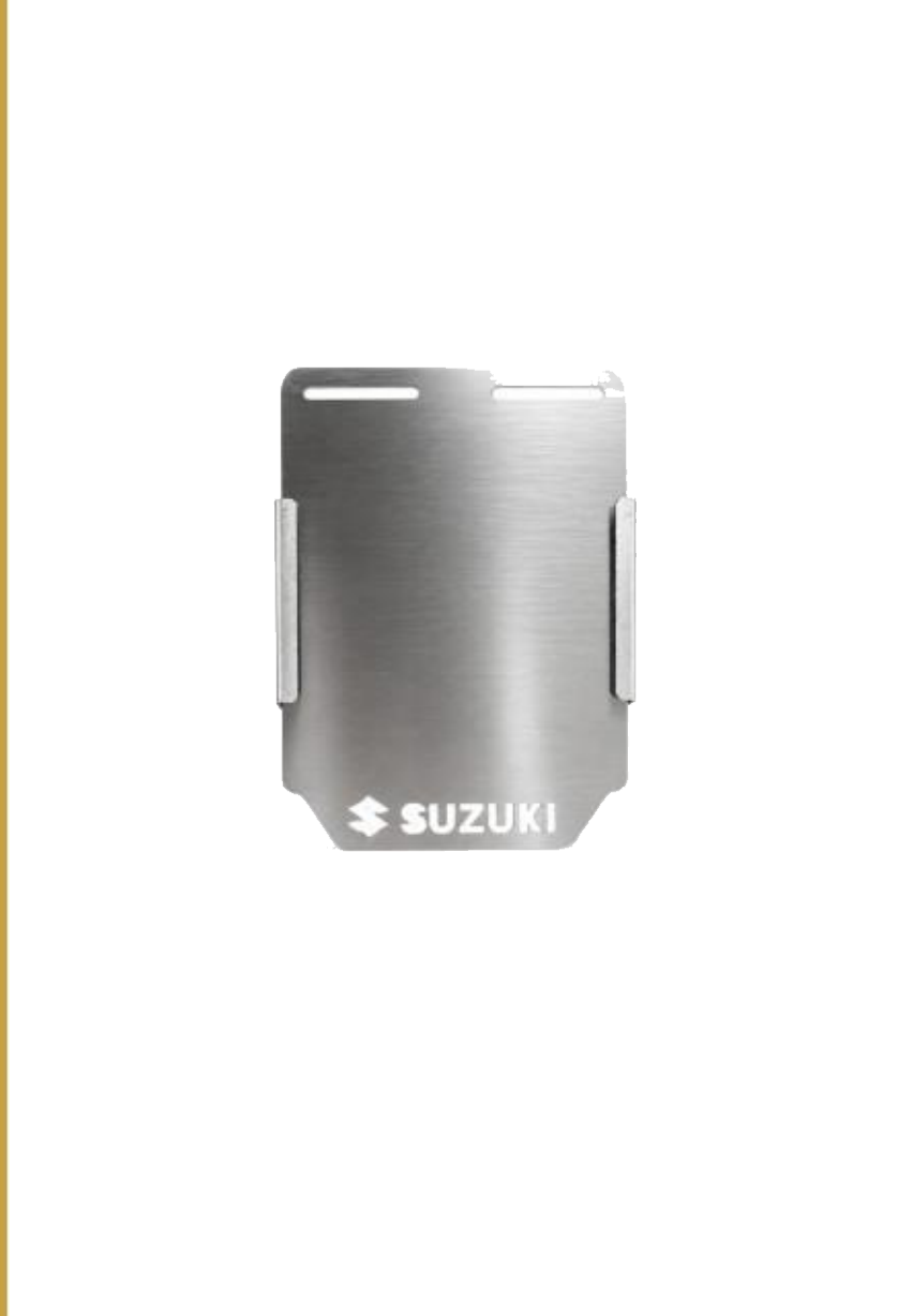 Porta placa rectangular con logotipo Suzuki